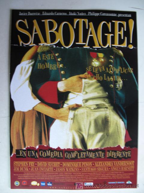 Cinema: SABOTAGE    10 GUIAS A ELEGIR POR 25 EUROS. 100 GUIAS X 130 EUROS