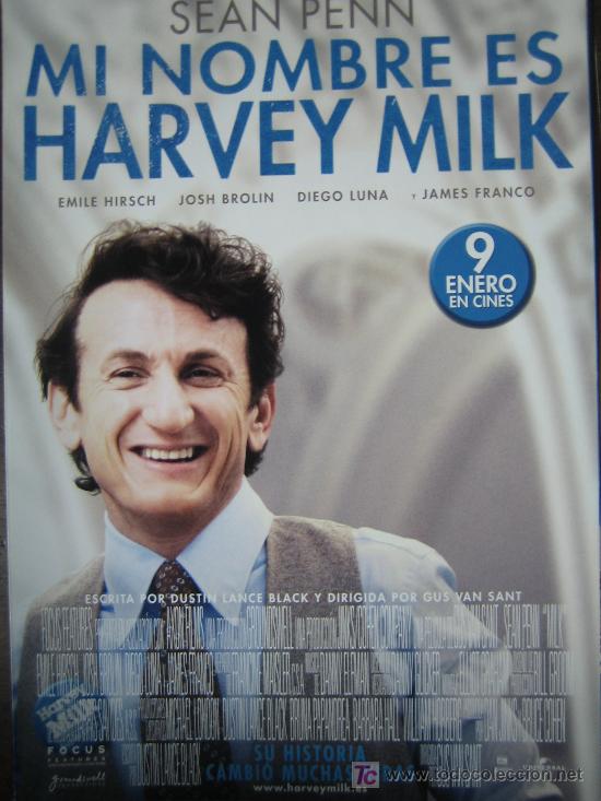 Cine: mi nombre es harvey milk guia publicitaria original - sean penn diego luna james franco josh brolin