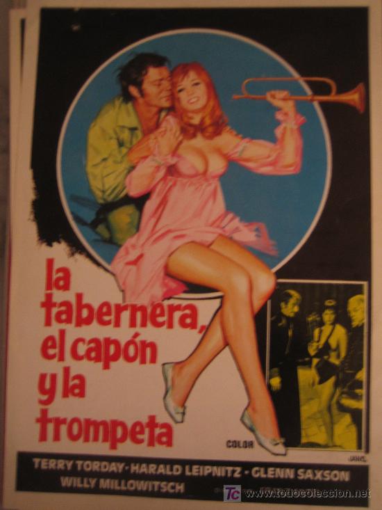 Cine: la tabernera el capon y la trompeta  - guia publicitaria original del estreno