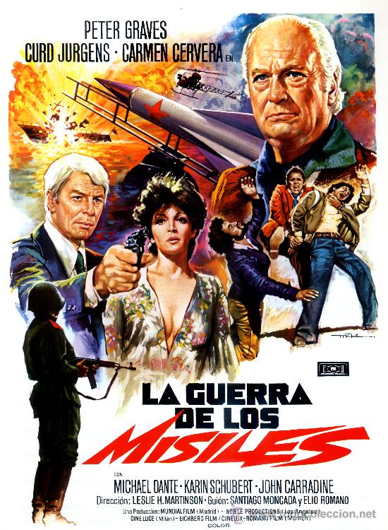 Cine: LA GUERRA DE LOS MISILES (GUIA ORIGINAL SIMPLE) CON LA BARONESA THYSSEN CARMEN CERVERA CURD JURGENS