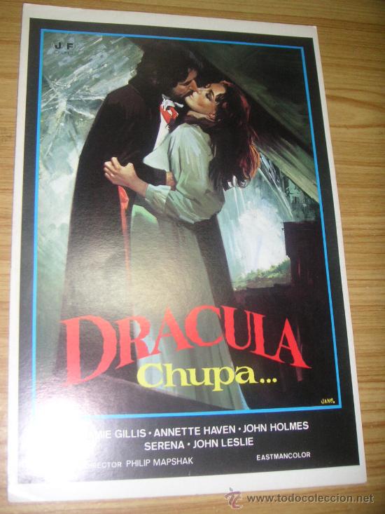 Cine: Gu&iacute;a doble Dr&aacute;cula chupa (Jos&eacute; Frade) cartel de Jano