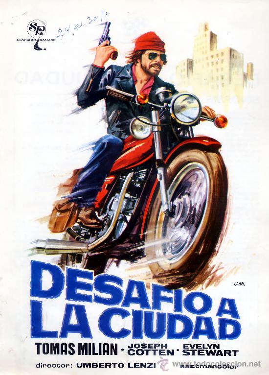 Cine: DESAFIO A LA CIUDAD1975 (GUIA ORIGINAL SIMPLE DE SU ESTRENO EN ESPA&Ntilde;A) TOMAS MILIAN - JOSEPH COTTEN