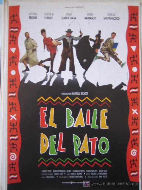 Cine: el baile del pato - guia publicitaria original - veronica forque antonio resines cine espa&ntilde;ol