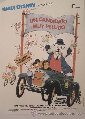 Cine: Walt Disney / Un candidato muy peludo / 1976 / 21,5 x 28,5 / Original