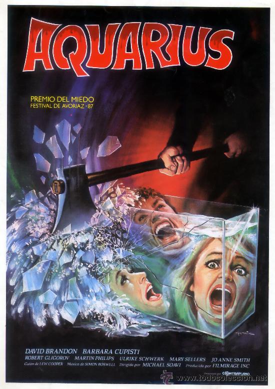Cine: AQUARIUS (GUIA ORIGINAL SIMPLE) GIALLO TERROR PREMIO DEL MIEDO FESTIVAL DE AVORIAZ 1987
