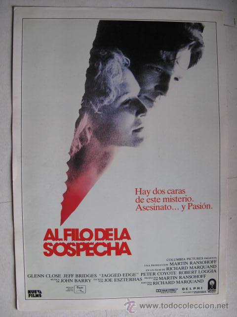 Cinema: AL FILO DE LA SOSPECHA 10 GUIAS A ELEGIR  POR 25 EUROS. 100 GUIAS X 130 EUROS