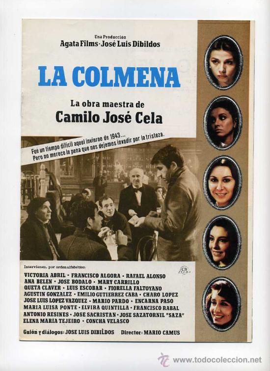 Cine: LA COLMENA, con Ana Belen. GUIA.