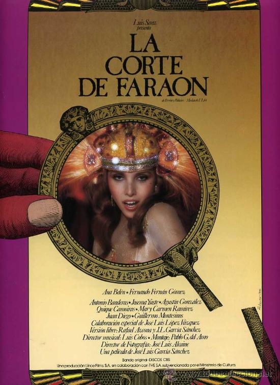 Cine: LA CORTE DEL FARAON, con Ana Belen. GUIA.