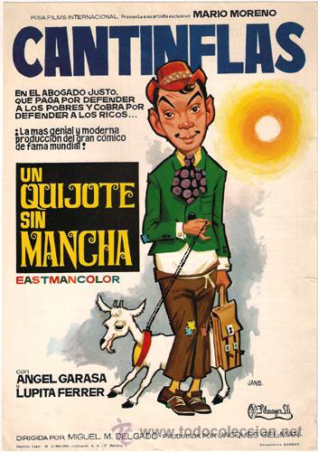 Cinema: G3735 UN QUIJOTE SIN MANCHA CANTINFLAS GUIA SENCILLA ORIGINAL ESTRENO