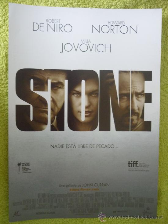 Cine: STONE - ROBERT DE NIRO,EDWARD NORTON.