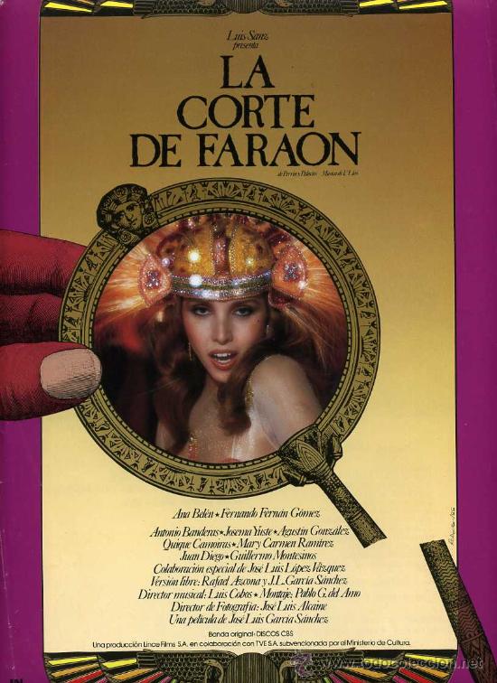 Cine: LA CORTE DEL FARAON, con Ana Belen. GUIA.