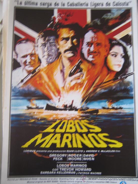 Cine: Guia publicitaria original - lobos marinos gregory peck - lote 15 guias a 30 euros