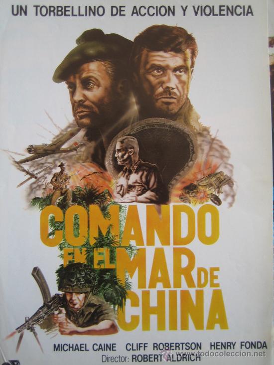 Cinema: Guia publicitaria original - comando en el mar de china - lote 15 guias a 30 euros