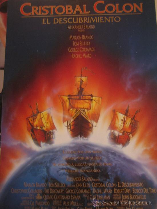 Cine: Guia publicitaria original - cristobal colon el descubrimiento - lote 15 guias a 30 euros