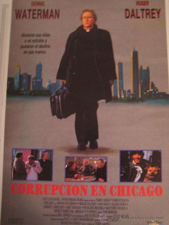Cine: Guia publicitaria original - corrupcion en chicago roger daltrey the who - lote 15 guias a 30 euros