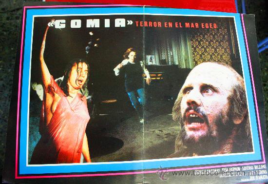 Cine: GOMIA TERROR EN EL MAR EGEO 1980 (GUIA LAMINA DE SU ESTRENO EN ESPA&Ntilde;A) TERROR DE CULTO JOE D' AMATO