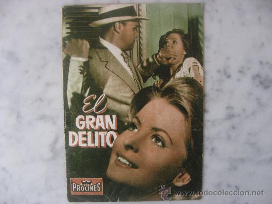 Cine: EL GRAN DELITO.SCOTT BRADY,RAYMOND BURR,HANNERL MATZ.GUIA ESTRENO ORIGINAL PROCINES