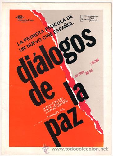 Cin&eacute;ma: G3768 DIALOGOS DE LA PAZ JORGE FELIU GUIA ESTRENO ORIGINAL CONCORDIA FILMS