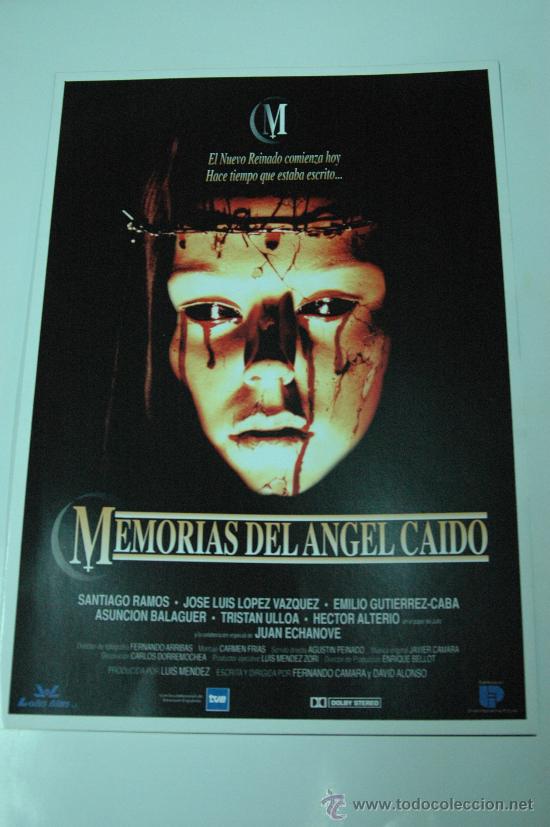 Cine: memorias del angel caido - GUIA PUBLICITARIA ORIGINAL - j luis lopez vazquez emilio gutierrez caba