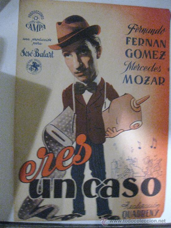 Cine: GUIA DE CINE DE &rdquo;ERES UN CASO&rdquo;. FERNANDO FERNAN G&Oacute;MEZ Y MERCEDES MOZAR.