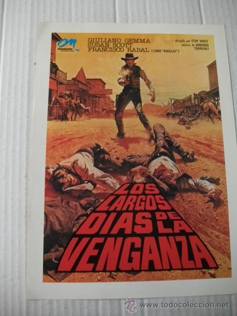 Cine: GU&Iacute;A CINEMATOGR&Aacute;FICA LOS LARGOS D&Iacute;AS DE LA VENGANZA