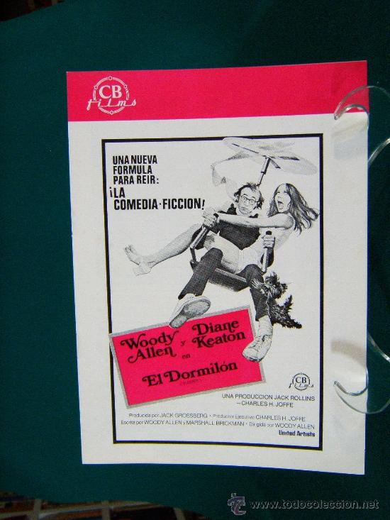 Cine: &iexcl;&iexcl;&iexcl; 8 PAGINAS !!! - EL DORMILON-SLEEPER-WOODY ALLEN-DIANE KEATON-JOHN BECK-DON KEEFER-1982.