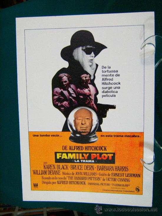 Cine: FAMILY PLOT-LA TRAMA-&iexcl;&iexcl;&iexcl; 4 PAGINAS !!!- ALFRED HITCHCOCK-KAREN BLACK-BRUCE DERN-BARBARA HARRIS-1976.