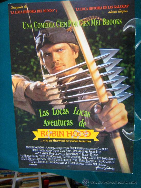 Cine: LAS LOCAS LOCAS AVENTURAS DE ROBIN HOOD-2 PAGINAS-MEL BROOKS-CARY ELWES-RICHARD LEWIS-1993 ?.