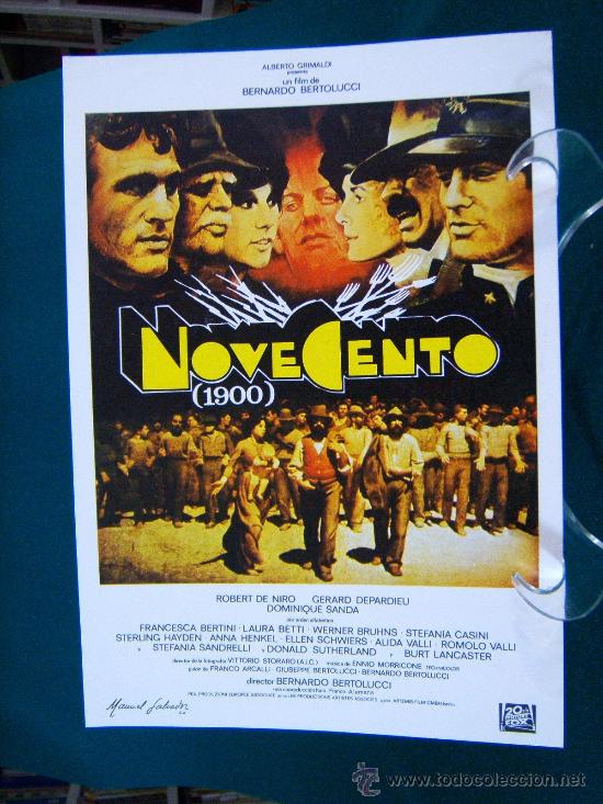 Cine: NOVECENTO (1900)-ROBERT DE NIRO-GERARD DEPARDIEU-2 PAGINAS-BERNARDO BERTOLUCCI-BURT LANCASTER-1978