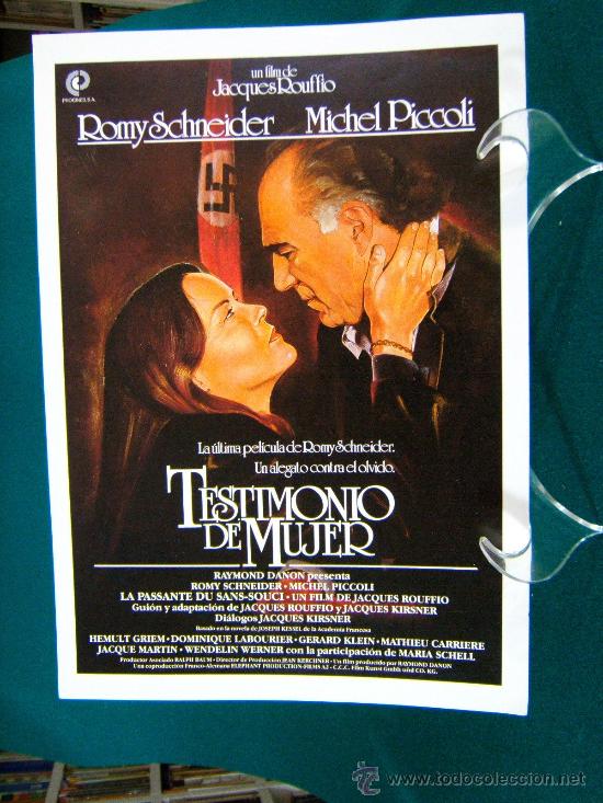 Cine: TESTIMONIO DE MUJER-ROMY SCHNEIDER-MICHEL PICCOLI- 2 PAGINAS -JACQUES ROUFFIO-MARIA SCHELL-1982.
