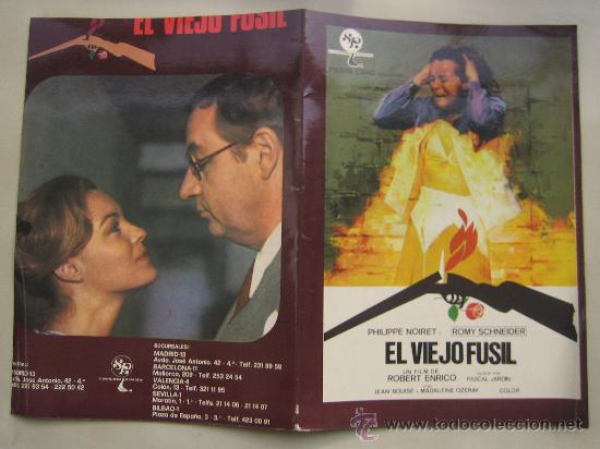 Cine: el viejo fusil romy schneider - guia publicitaria original lote 20 guias a 30 euros