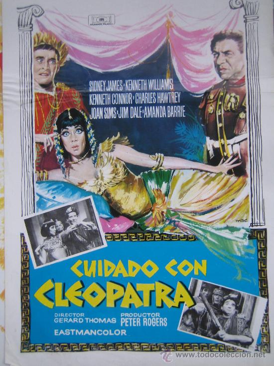 Cine: cuidado con cleopatra - guia publicitaria estreno joan soms Amanda barris Sidney james