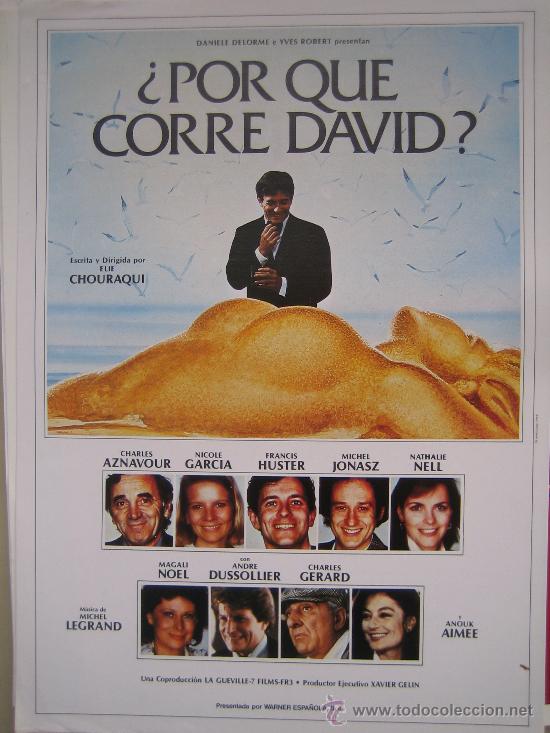 Cine: por que corre david charles aznavour - guia publicitaria estreno lote 20 guias 30 euros