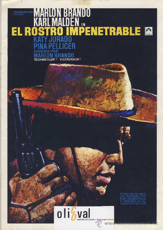 Cine: Guia de cine tama&ntilde;o 300 x 210 2 h  doble cara -El resto impenetrable -marlon brando-Karl malden-