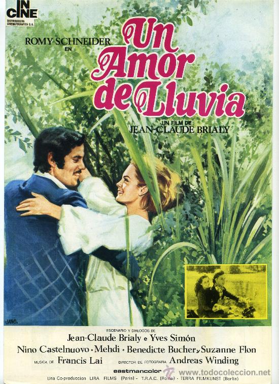 Cine: UN AMOR DE LLUVIA, con Romy Schneider. GUIA.