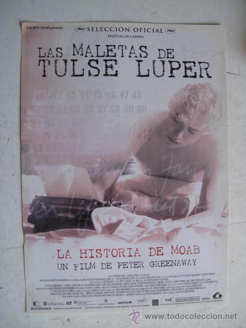 Cine: LAS MALETAS DE TULSE LUPER      10 GUIAS A ELEGIR 25&euro; EUROS . 100 GUIAS 130&euro;