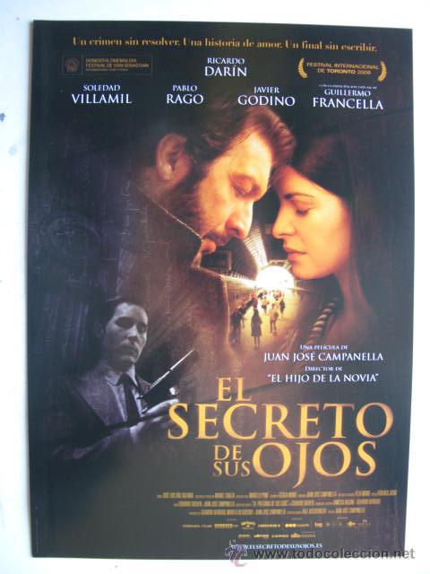 Cinema: EL SECRETO DE SUS OJOS      10 GUIAS A ELEGIR 25&euro; EUROS . 100 GUIAS 130&euro;