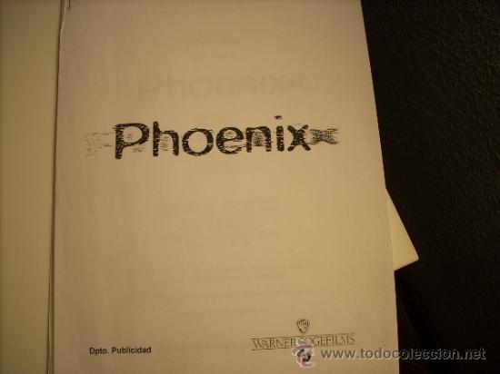 Kino: PHOENIX DOSSIER DE PRENSA