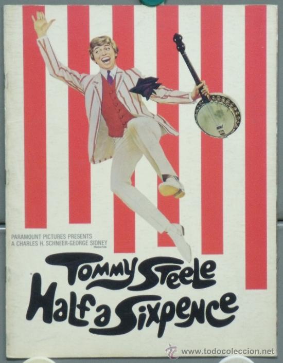 Cin&eacute;ma: G4057 LA MITAD DE 6 PENIQUES TOMMY STEELE LIBRO ORIGINAL AMERICANO