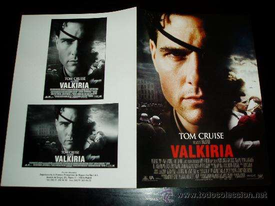 Cine: VALKIRIA. GUIA PUBLICITARIA DOBLE ORIGINAL DE LA PELICULA. NUEVO. MAGNIFICO ESTADO.