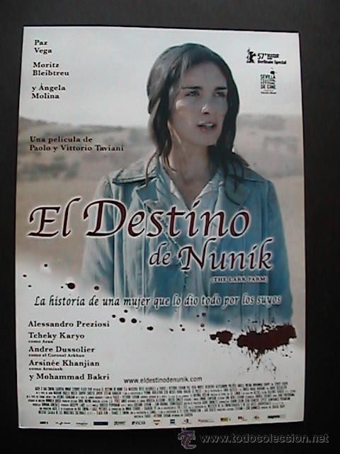 Cinema: EL DESTINO DE NUNIK,  GUIA DE CINE DE 6 PAGINAS, CONTIENE CD (9)
