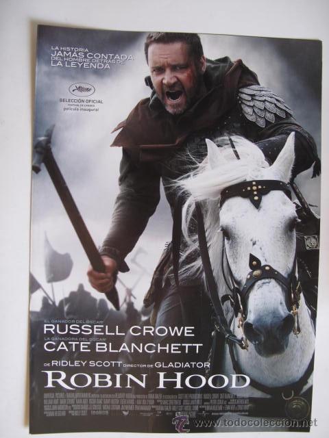 Cine: ROBIN  HOOD         10 GUIAS A ELEGIR 25 EUROS . 100 GUIAS 130 EUROS