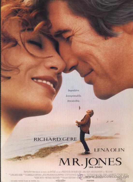 Cine: Q-10348- MR. JONES (RICHARD GERE) (Richard Gere - Lena Olin - Anne Bancroft - Tom Irwin)