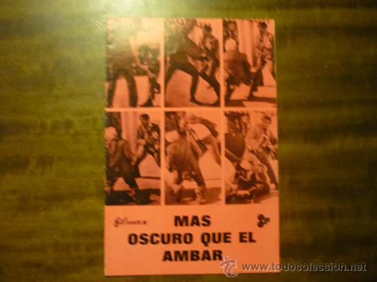 Cine: GUIA PELICULA MAS OSCURO QUE EL AMBAR .-