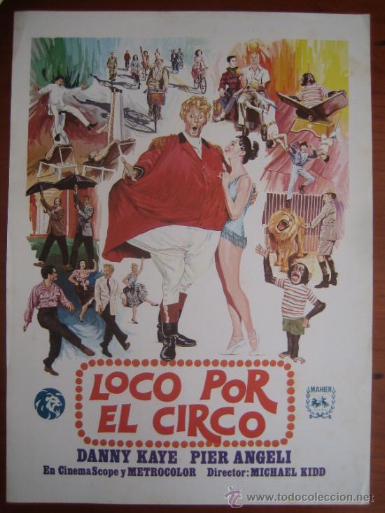 Cin&eacute;ma: loco por el circo danny kaye pier angeli guia publicitaria original reposicion mahier films