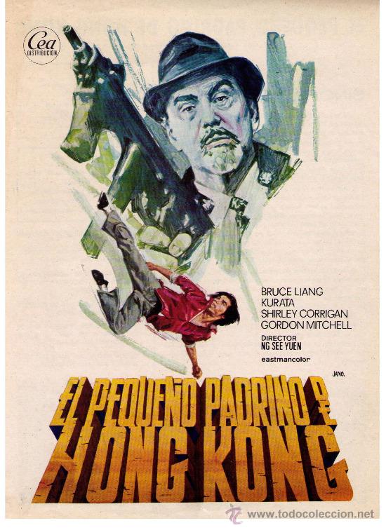 Cine: EL PEQUE&Ntilde;O PADRINO DE HONG KONG - GUIA/CARTEL - 30 CMS. X 22 CMS.