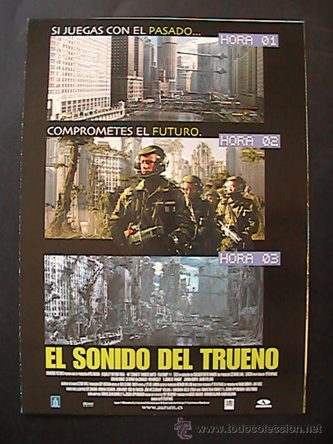 Cine: EL SONIDO DEL TRUENO,  GUIA DE CINE DE 4 PAGINAS (C)
