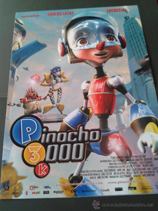 Cine: Pel&iacute;cula dibujos animados Pinocho 3000 k voces Carlos Latre Lucrecia Filmax