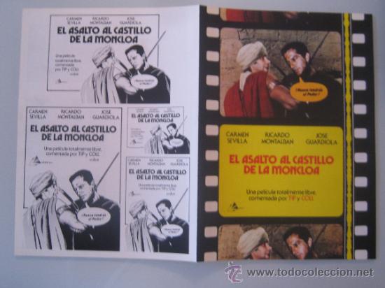 Cine: el asalto al castillo de la moncloa carmen sevilla - guia publicitaria original estreno
