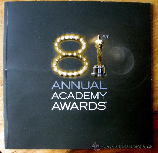 Kino: PROGRAMA ORIGINAL DE LOS OSCAR EDICCION 81 DEL 2009